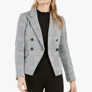 NWT Bar III Women's Houndstooth Print Double Breast Blazer Jacket, Size 10